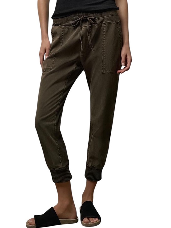 James Perse Pants - James Perse Mixed Media cuffed casual cotton jogger pants excellent condition